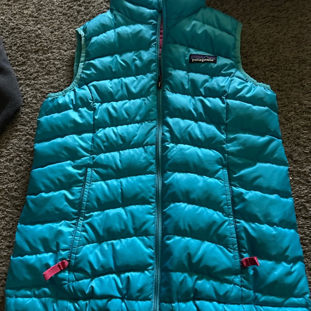 Patagonia Kids Teal Puffer Vest
